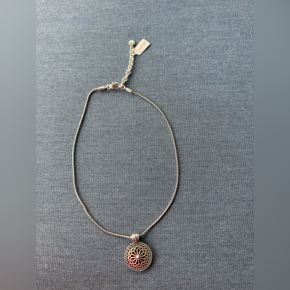 Brighton Silvertone Domenica Pendant Necklace NWT - Picture 5 of 10